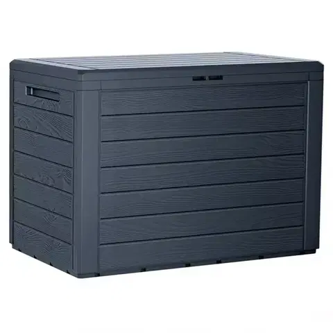 Záhradné boxy Záhradná truhlica Woodebox - Antracit