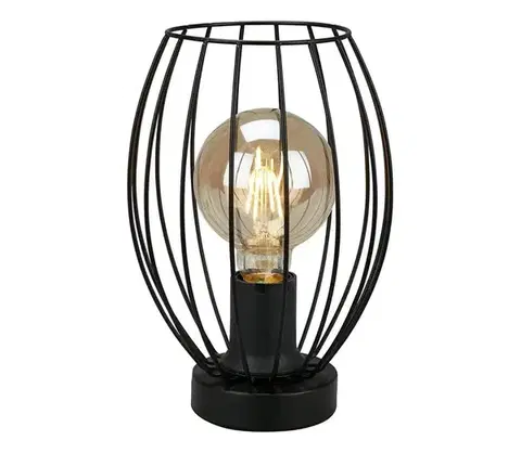 Lampy  Stolná lampa 1xE27/25W/230V čierna 9A21993