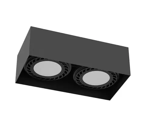 Svietidlá - Brosline 1269 - Bodové svietidlo CAGE 2xGU10/18W/230V čierne 1269