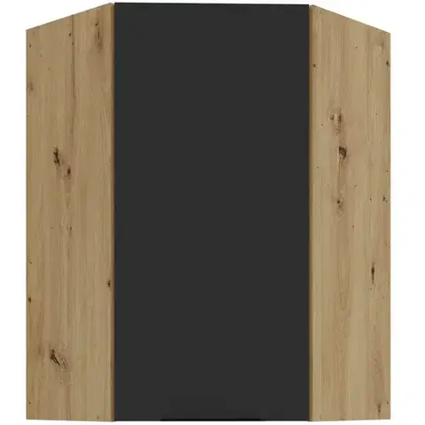 Kuchynské skrinky visiace Kuchynská skrinka Aria-BL/AR anti fingerprint 60X60 GN-90 1F (45°)