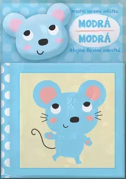 Leporelá, krabičky, puzzle knihy Hrkajúce farebné zvieratká Modrá