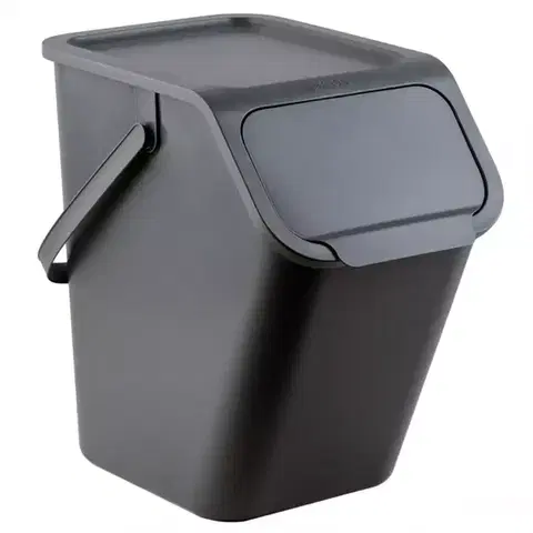 Koše na triedenie odpadkov Šedá odpadkový kôš, 25l