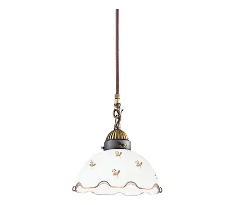 Svietidlá Kolarz 731.30.160 - Závesný luster na lane NONNA, 1xE27/75W/230V, priemer 20 cm, kvetinový, ružové zlato 731.30.160