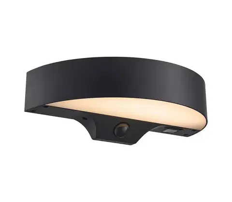 Svietidlá Nordlux - LED solárne nástenné svietidlo MONAY LED/5W/5V IP44 so senzorom 2518351003