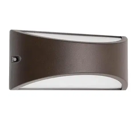 LED osvetlenie Redo 90192 - LED Vonkajšie nástenné svietidlo SCUDO LED/10W/230V 3000K IP54 hnedá 90192