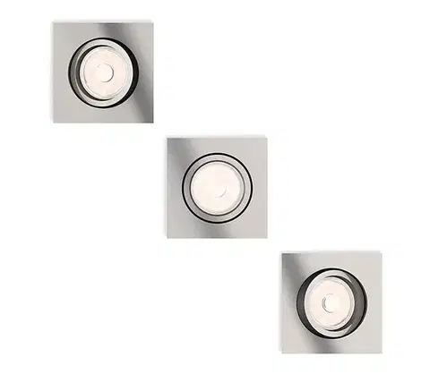 Svietidlá Philips 50403/17/PN - SADA 3x Podhľadové svietidlo DONEGAL 1xGU10/5,5W/230V 50403/17/PN