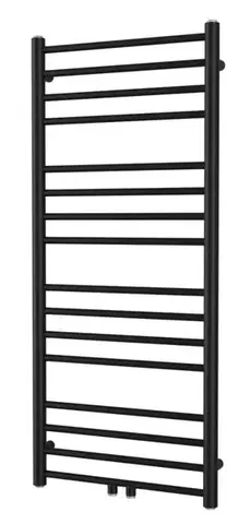 Radiátory do kúpeľne Radiátor kombinovaný SAT Paul 114x50 cm stredové pripojenie čierna matná SATRAPA1140500SBL SATRAPA1140500SBL