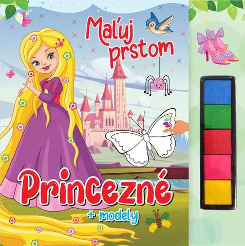Pre deti a mládež - ostatné Maľuj prstom - Princezné