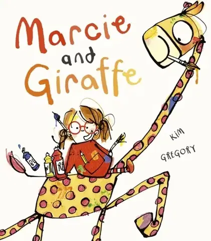 Leporelá, krabičky, puzzle knihy Marcie and Giraffe - Kim Gregory