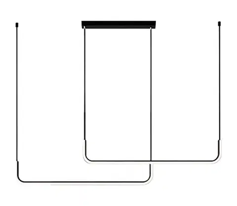 Svietidlá  LED Luster na lanku HORIZONT 2xLED/11W/230V čierna ML1180