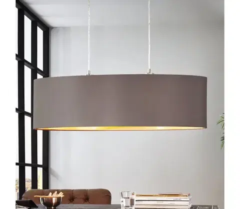Svietidlá Eglo 55271 - Luster na lanku MASERLO 2xE27/60W/230V hnedá 55271