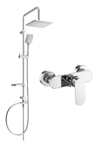 Sprchy a sprchové panely MEXEN/S - Seven sprchový stĺp vrátane sprchovej batérie Milo, chróm 71340262-00