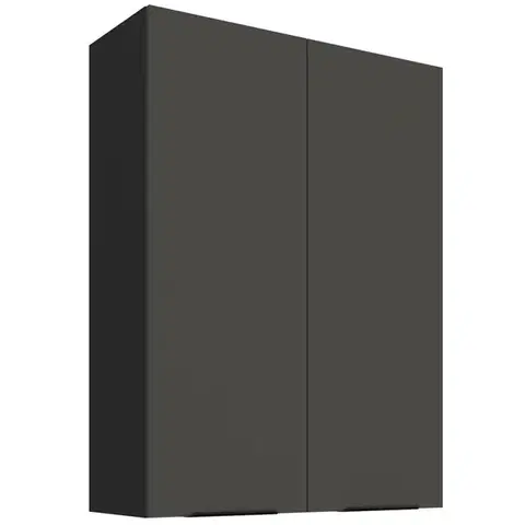 Kuchynské skrinky visiace Kuchynská skrinka Aria-Gr/Bl Anti Fingerprint 80g-108 2f
