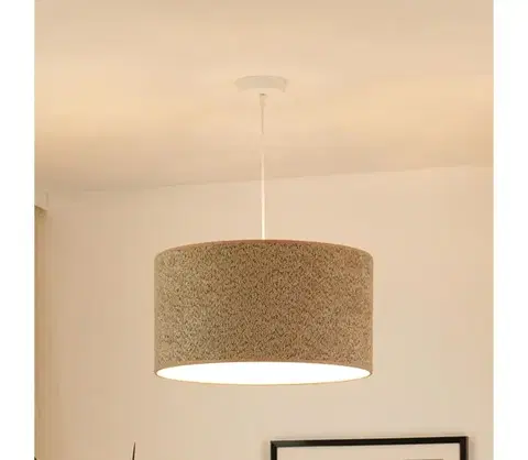 Svietidlá BRILAGI - Luster na lanku BOUCLE ROLLER 1xE27/15W/230V pr. 45 cm hnedá 608640