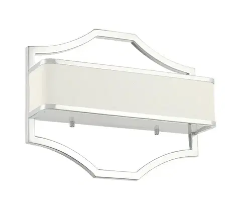 Svietidlá Open Design OR84504 - Nástenné svietidlo GERDO 2xE14/12W/230V lesklý chróm/biela OR84504