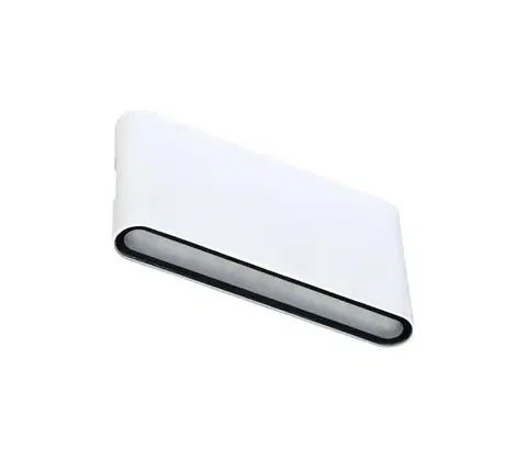 LED osvetlenie  ZFP12-BI - LED Vonkajšie nástenné svietidlo BRICK 2xLED/6W/230V IP65 biela ZFP12-BI