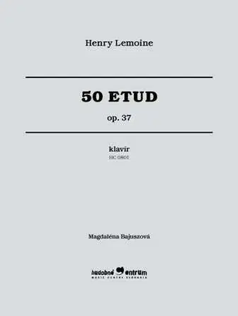 Hudba - noty, spevníky, príručky 50 etud op.37 klavír HC0801 - Henry Lemoine