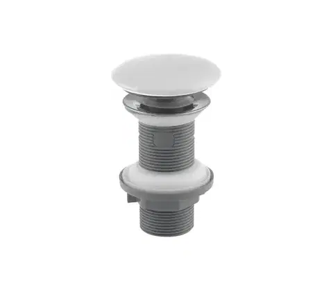 Svietidlá Isvea - Umývadlová výpusť Click-Clack INFINITY, priemer 7,2 cm, biela 38TP0166I