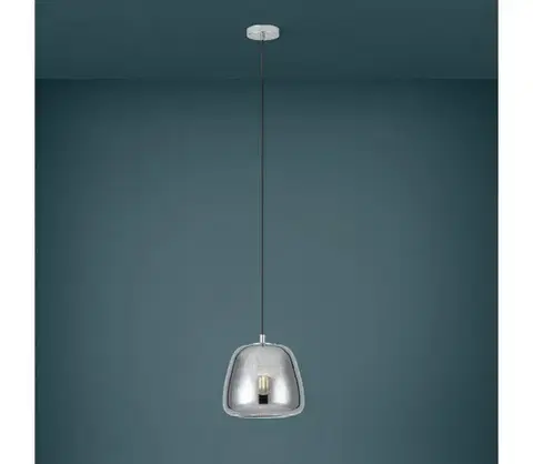 Svietidlá Eglo 39666 - Luster na lanku ALBARINO 1xE27/40W/230V pr. 26 cm dymová 39666