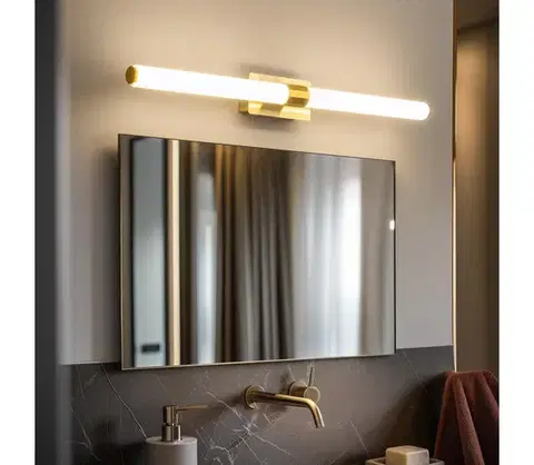 Svietidlá Brilagi - LED Kúpeľňové osvetlenie zrkadla DIANA LED/10W/230V IP44 zlatá FG-M1-C17-600-GLD