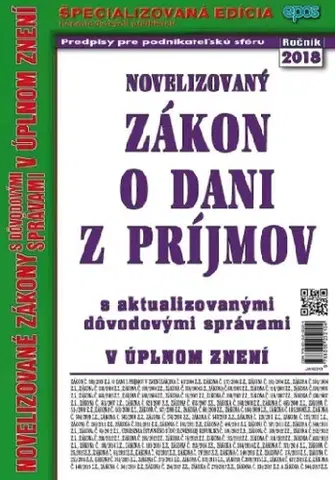 Zákony, zbierky zákonov Novelizovaný zákon o dani z príjmov 3 2018