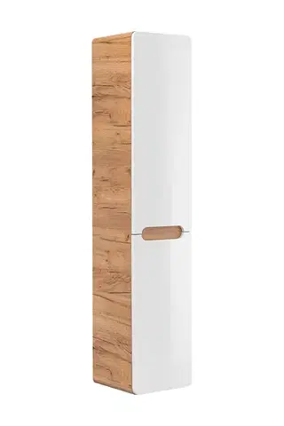 Skrinky do kúpeľne ArtCom Vysoká skrinka do kúpeľne s košom ARUBA White 804