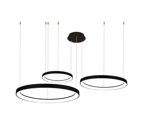Svietidlá Azzardo   - LED Stmievateľný luster na lanku AGNES LED/120W/230V čierna 