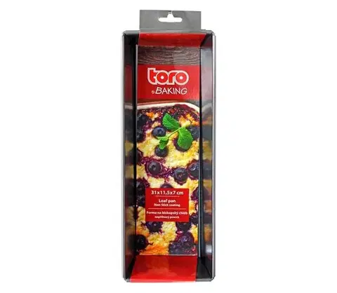 Dózy na potraviny UTC Forma na chlieb TORO 31x11,5 cm čierna 390127