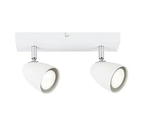 Svietidlá Rabalux 73018 - Bodové svietidlo PERICO 2xGU10/5W/230V biela 73018