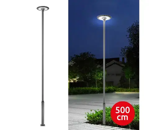 Záhradné lampy BRILAGI-LED vonkajšie pouličné svietidlo s 5 m stĺpom URBANSPARK LED/120W/230V antracit IP65 BG1709+BG3824
