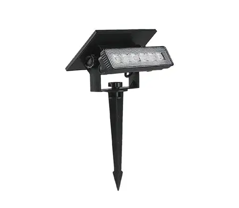 LED osvetlenie  LED Solárne svietidlo LED/0,9W/3,7V 3000K IP65 1200 mAh čierna 23757