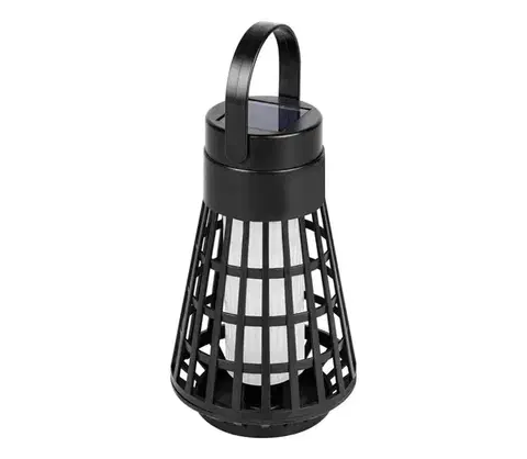 LED osvetlenie  LED Solárne svietidlo so senzorom 2 v 1 LED/1W/3,7V IP54 300 mAh čierna SOLAR LANTERN 2IN1 50CM