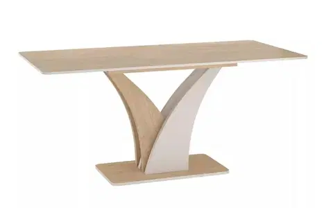 Kuchynské a jedálenské stoly Signal Rozkladací jedálenský stôl VENTO | dub cremona torro / kašmír 68 x 120 cm