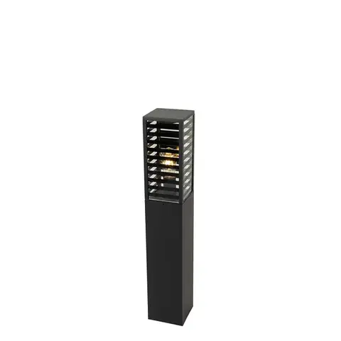 Zahradne stlpove lampy Moderné vonkajšie stojaca lampa čierna 80 cm IP44 - Reims