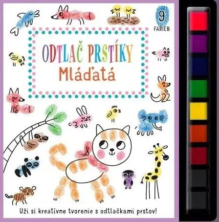 Nalepovačky, vystrihovačky, skladačky Odtlač prstíky - Mláďatá