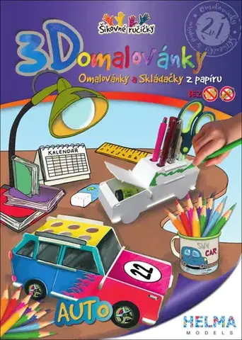 Pre deti a mládež - ostatné 3D omalovánky Auto