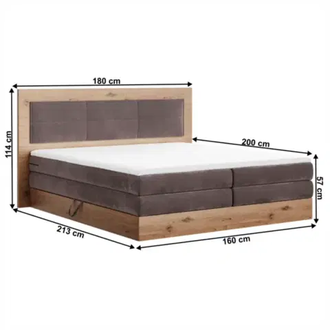 Boxspring Boxspringová postel RENIRA Tempo Kondela