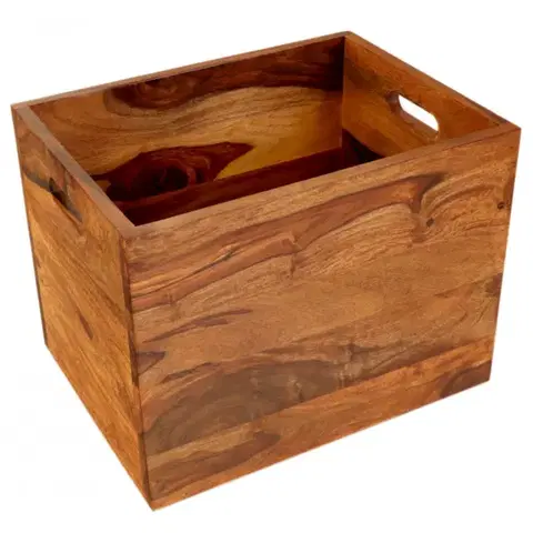 Doplnky Kôš na noviny Gani 40x30x30 z indického masívu palisander