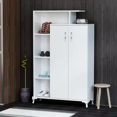Šatňové skrine Viacúčelová skrinka Sanat - White