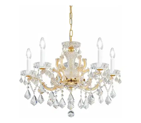 Svietidlá Kolarz 3149.85.3.KoT - Krištáľový luster MARIA LOUISE 5xE14/40W/230V 24K zlato 3149.85.3.KoT
