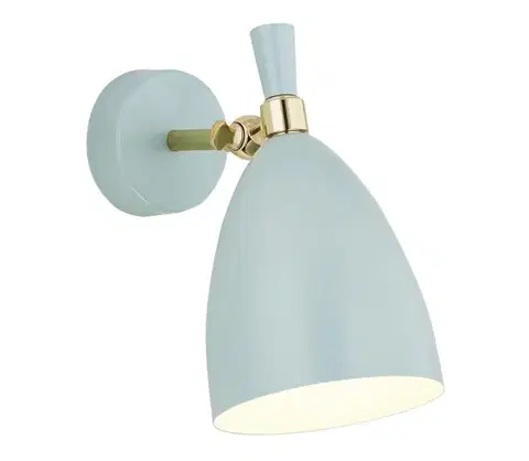 Svietidlá Argon 4700 - Nástenné svietidlo CHARLOTTE 1xE27/15W/230V modrá/zlatá 4700