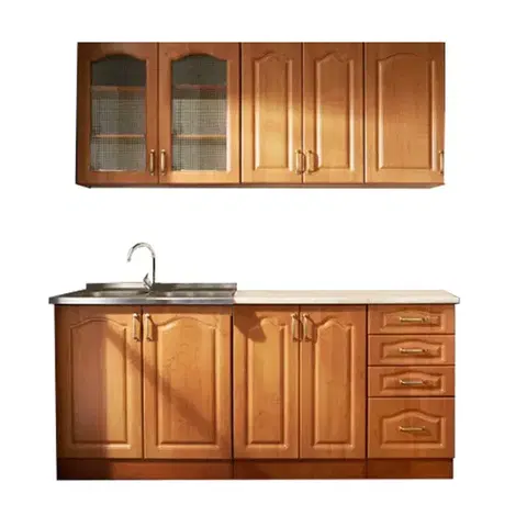 Kuchynské linky KONDELA Lora MDF New kuchyňa jelša