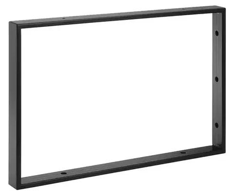 Kúpeľňový nábytok Sapho Podperná konzola 490x330x40mm, lakovaná oceľ, čierna matná (30370)