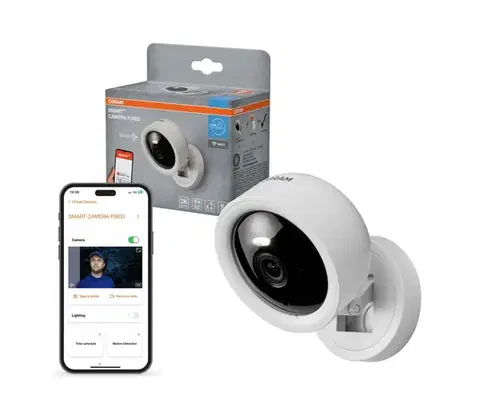 LED osvetlenie Osram - Inteligentná vnútorná kamera so senzorom 2K SMART+ 230V Wi-Fi 4058075850491