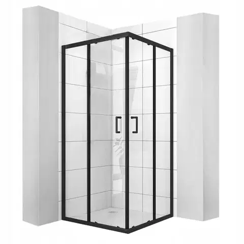 Sprchovacie kúty CALANI - Sprchovací kút VITO 80*80 čierna CAL-K6002