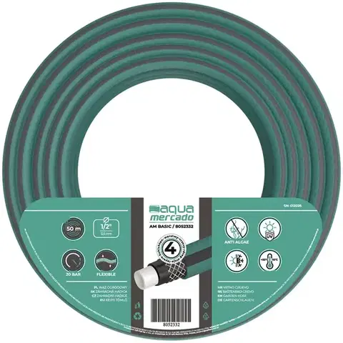 Záhradné hadice Záhradná hadica 4 vrstvová gm BASIC 1/2" 50 mb