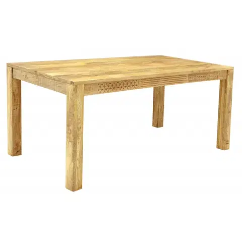 Jedálenské stoly Jedálenský stôl Manu 200x90 indický masív mango