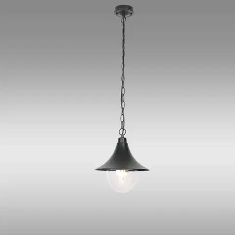 Moderné vonkajšie stropné svietidlá Luster TALEZ 6505 BLACK LW1