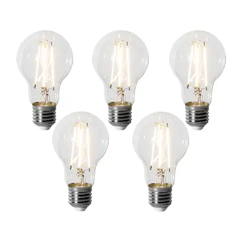 LED osvetlenie Sada 5 stmievateľných LED žiaroviek E27 A60 6W 700 lm 2200K