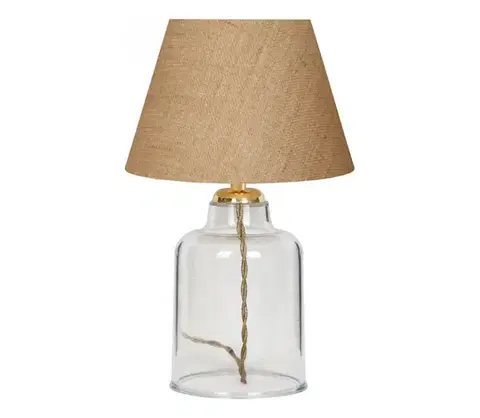 Lampy  Stolná lampa AYD 1xE27/40W/230V hnedá/číra 780SGN2558